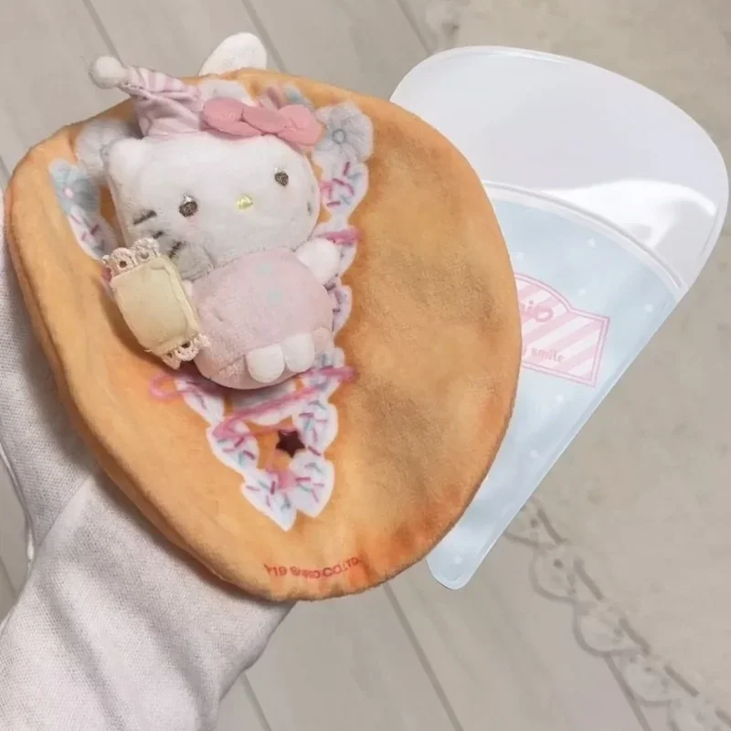 Sanrio Hello Kitty Crepe Kitty Plush Decoration Cute Dozing Kitty Plush Doll Anime Figure Toy Collection Periphery Gift