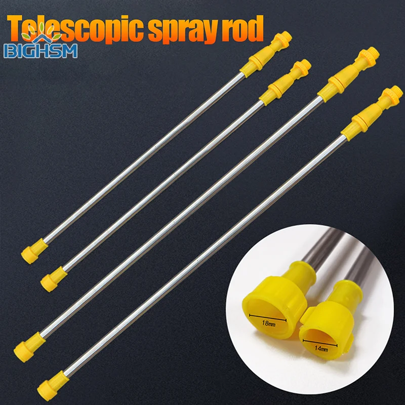 1Pcs Hand Pressure Sprayer Retractable 0.45-0.8m Spraying Rod For Outdoor Garden Pesticide Spray Tree Watering Can Accessories