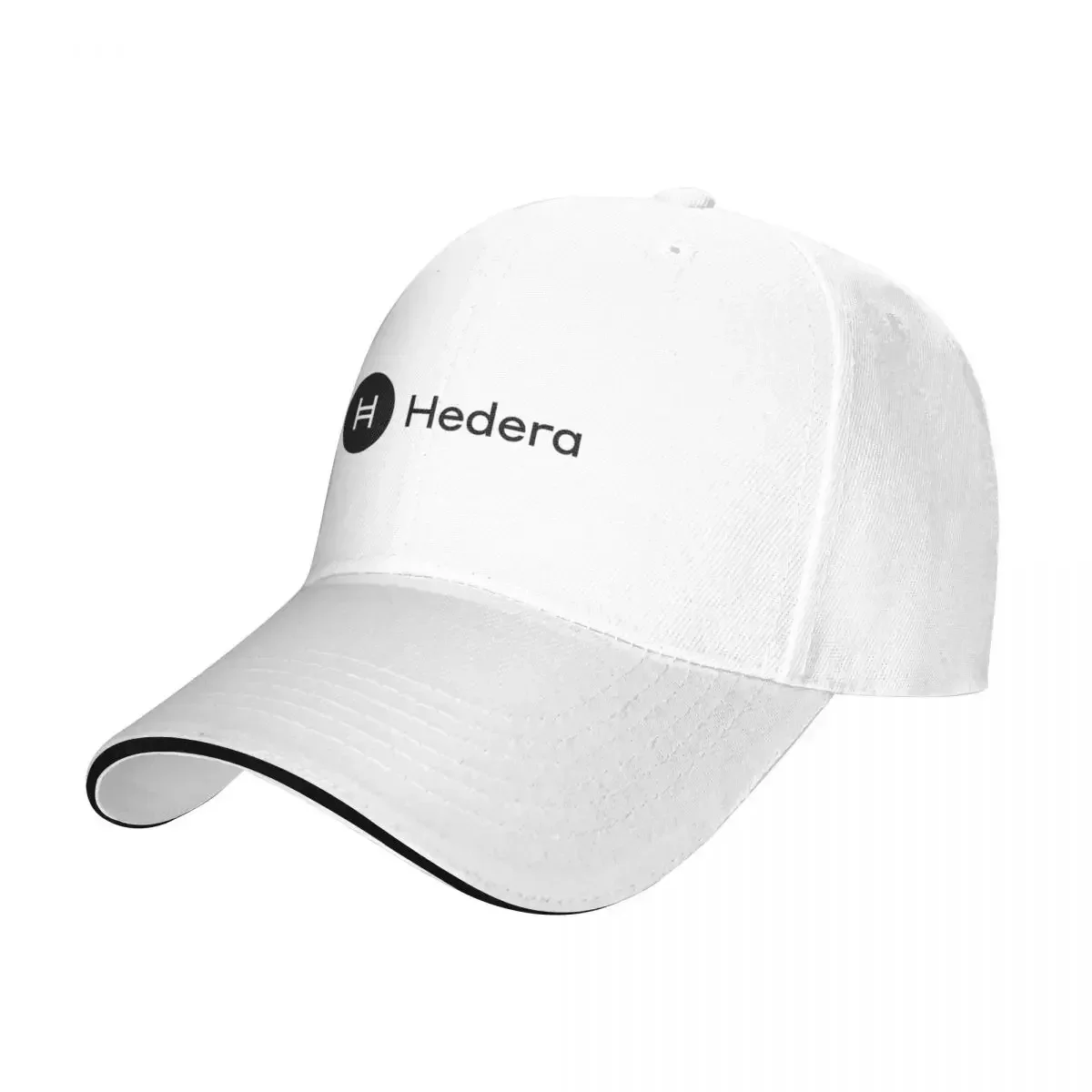 Hedera HBAR Crypto Altcoin - Clean Horizontal Black Logo with Text Logo Baseball Cap fashion cute Hat Ladies Men'S