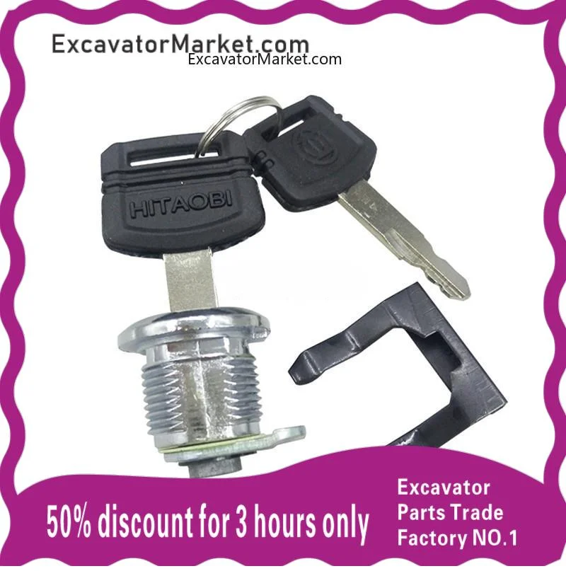 

Excavator Parts Excavator hydraulic pump water tank side door lock core For HITACHI ZX 60 70 120 200 210 240 330