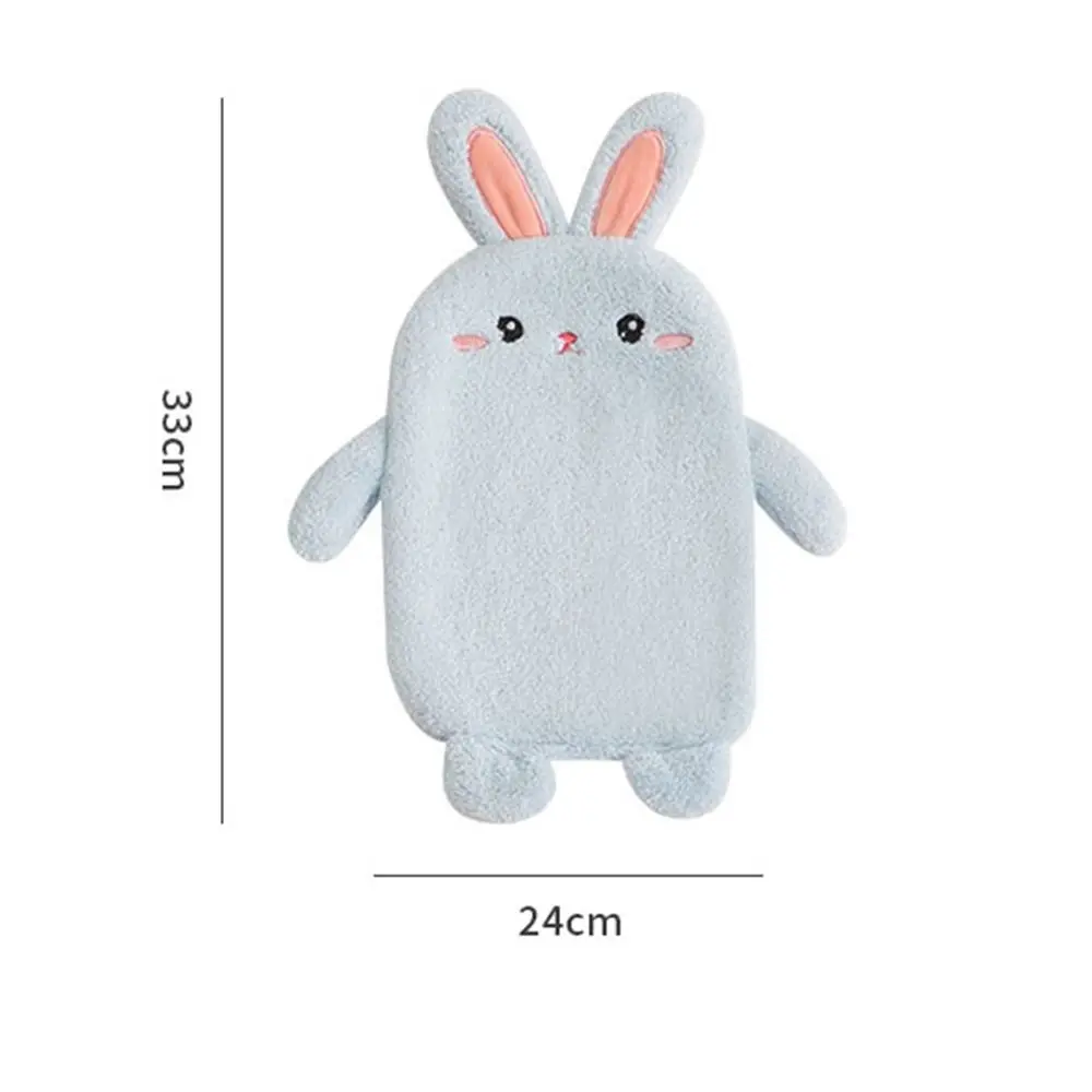 Microfiber Multi-Purpose Coral Velvet Bathroom Hanging Rabbit Hand Wipe Absorbent Wipe Cleaning Cloth Square scarf Hand Towel