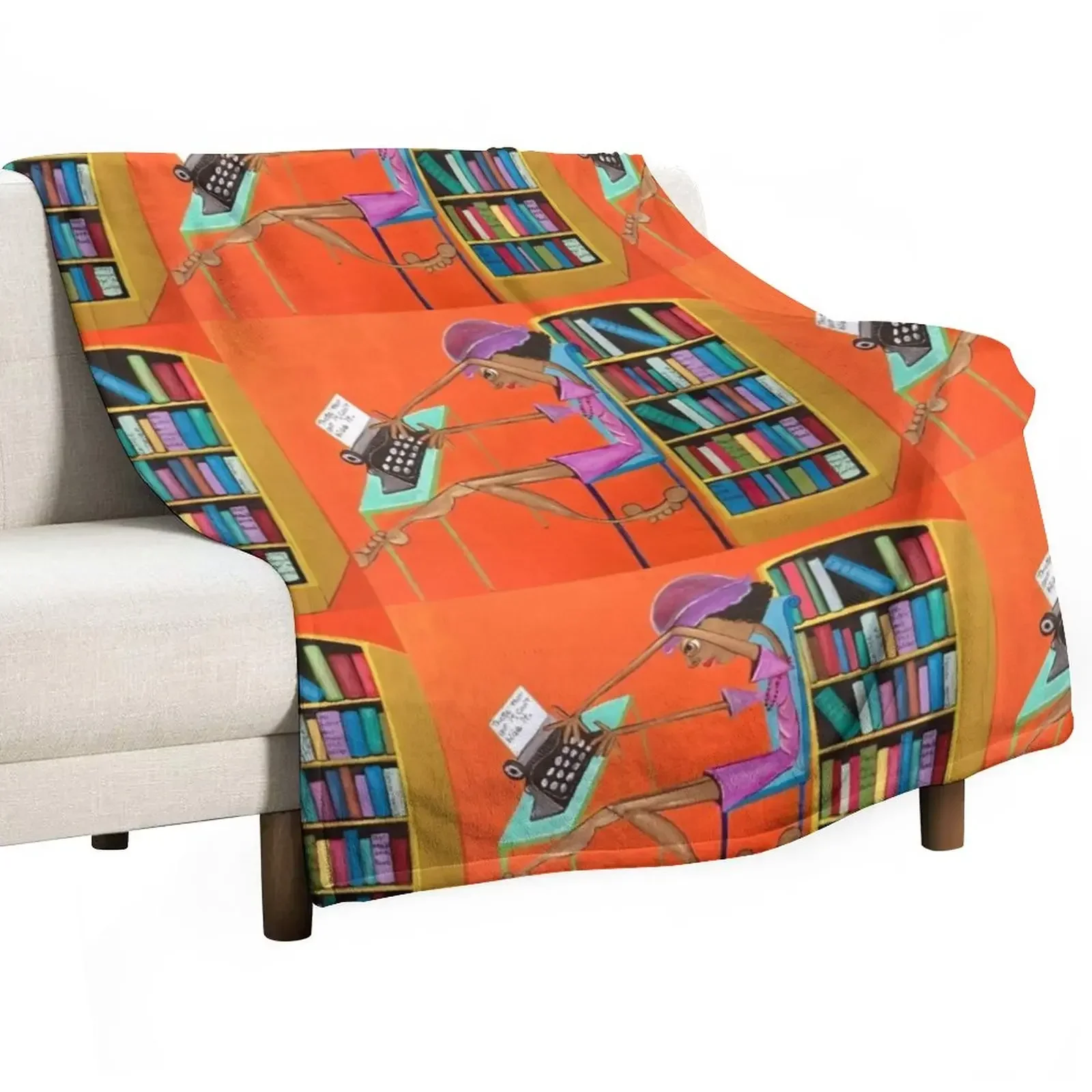 

zora neale hurston Throw Blanket Softest manga Weighted Plaid on the sofa Blankets