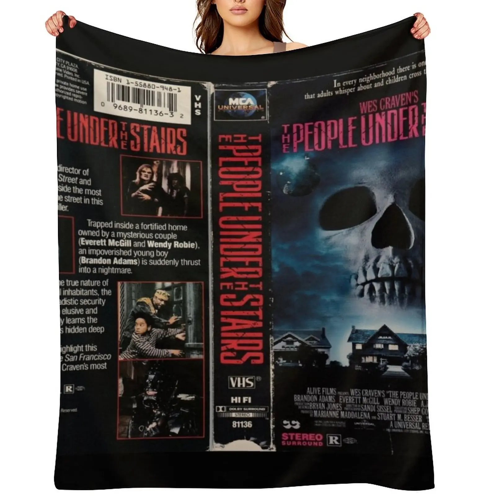 

Horror VHS Cover Art Throw Blanket For Baby Thermal Soft Softest Blankets