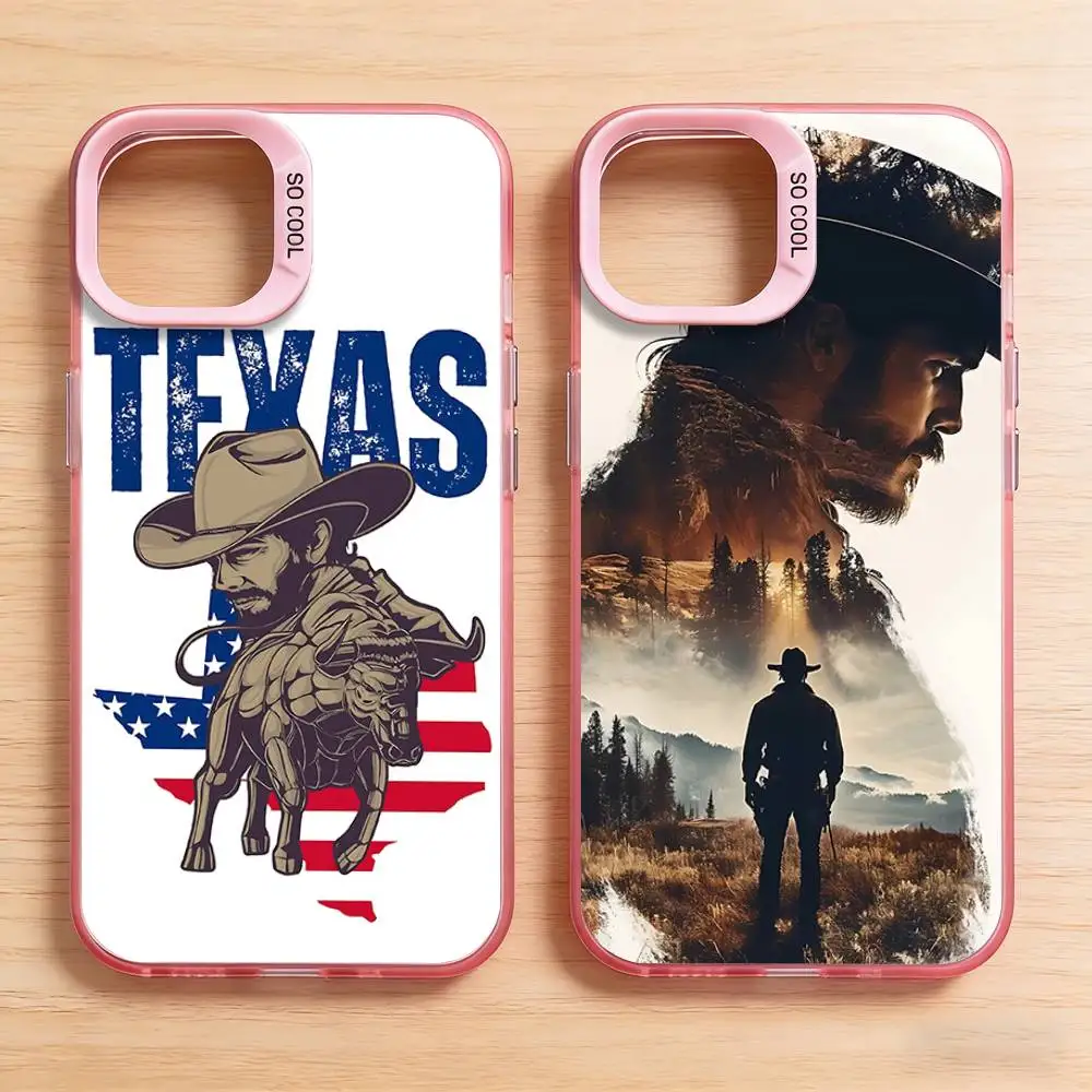

Retro Western Cowboy Pattern Phone Case for iPhone 17 16 15 14 13 12 11 Pro Plus Max Mini X XS Air Stylish Cover