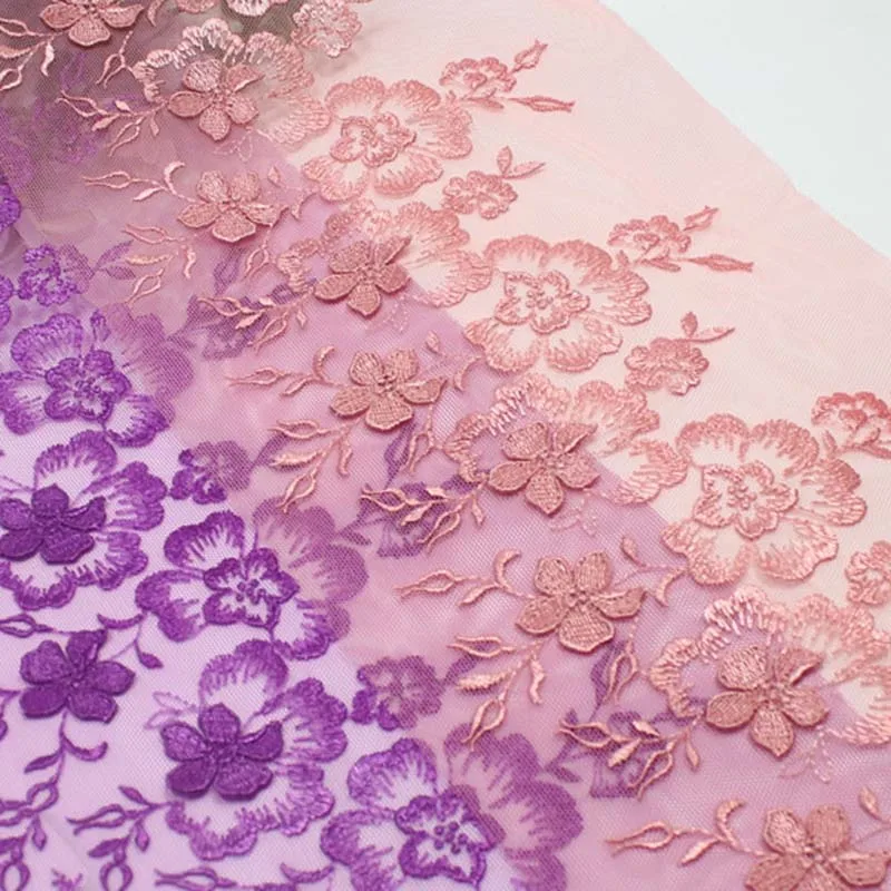 

31 ярдов, тюль с цветочной сеткой и вышивкой, кружевная отделка шириной 18 см, сетчатая кружевная ткань с цветочным принтом для женщин, нижнее белье, платье, бюстгальтер