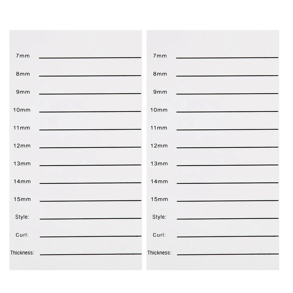 

2pcs Eyelash Board Acrylic Glue Holder Eyelash Extension Grafting Scale Plate Professional Home Use Safe Disposable