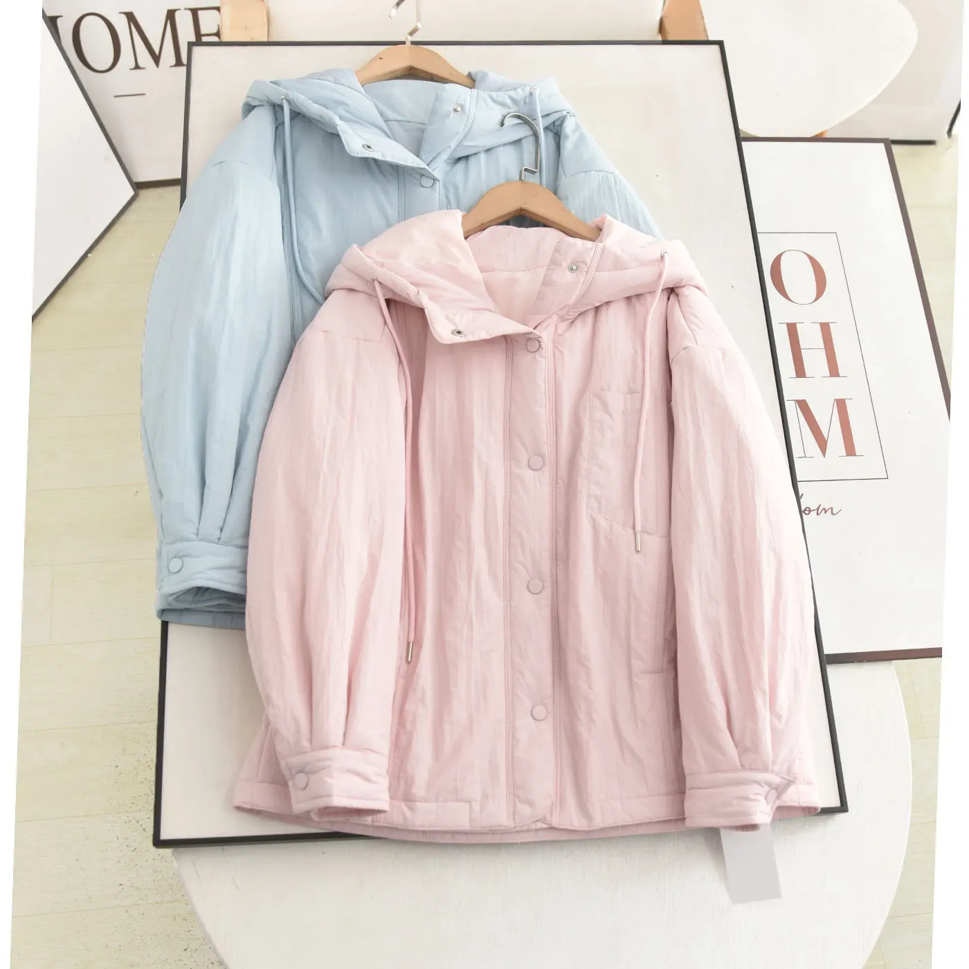 

Коллекция Poetry 2025: Новая осенне-зимняя корейская хлопковая куртка-пуховик для женщин, свободного кроя, повседневная, универсальная, теплая