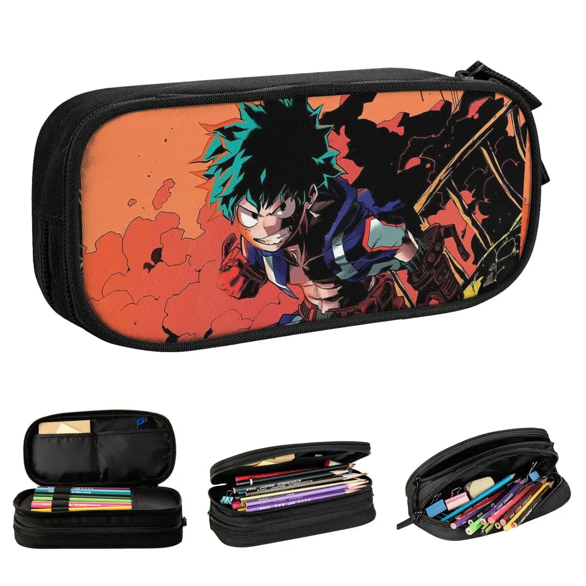 My Hero Academia Pencil Cases Pen Box Bag Student Large Storage Office Gifts Pencil Box