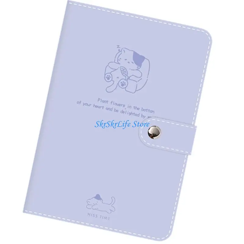 E65E Small 52K Notebook with Not Bleeding Paper and Protective Cover Diary Notebook Paper Texture Suitable for Work or School