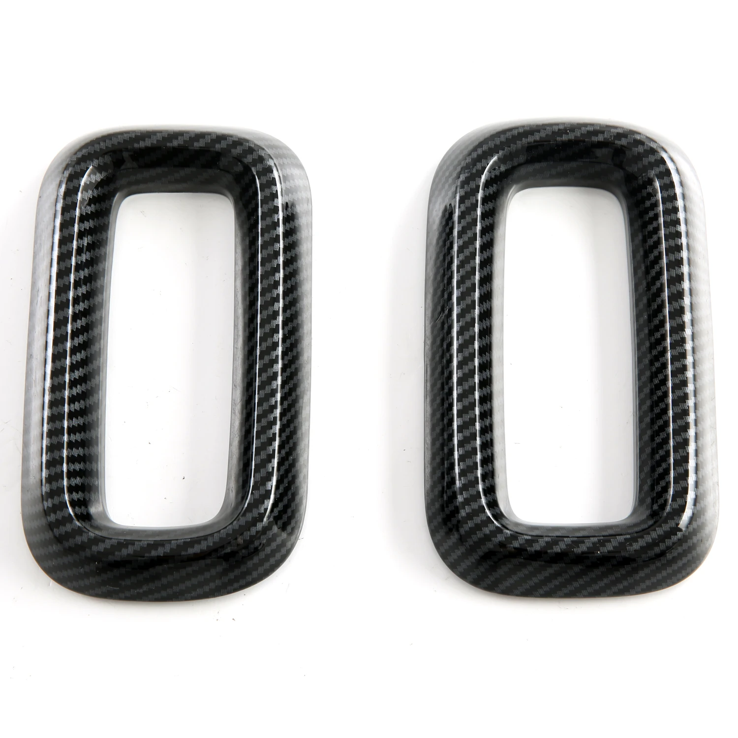 For Aito M9 2024 Car Accessories ABS Carbon Fiber Style Interior Front Side Air Vent Outlet Cover Trim 2pcs image 2