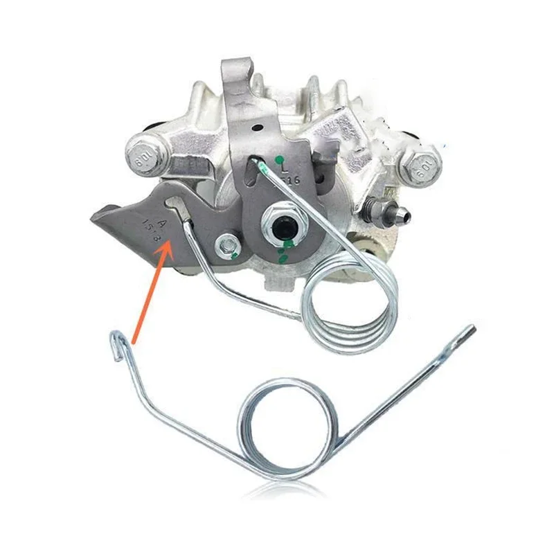 Molas de retorno do freio de mão para vw bora golf mk4 eos jetta passat scirocco touran pinça alavanca do freio de estacionamento traseiro aço