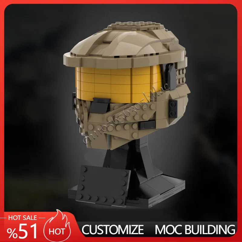 418PCS MOC HaloS John-117 Helmet Collectio GAMES Model Building Blocks DIY Stacking Bricks Creative Kid Toys Gifts Educational