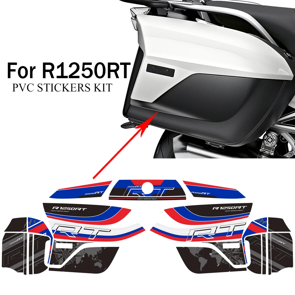 

Motorcycle Stickers Luggage Cases Trunk Fairing Fender Protector Decal Kit For BMW R1250RT R1250 RT R 1250 RT