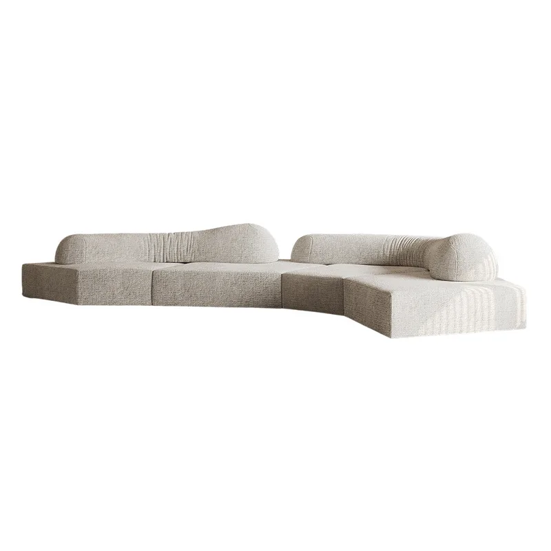 

High-end rock sofa art designer Italian minimalist rock sofa villa large flat module combination sofa