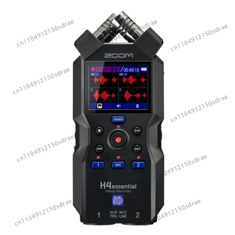 H4essential 4 Track 32-bit float Handy Recorder with Dual A/D Converters and 130 dB SPL XY Mic for Interviews and Podcasts