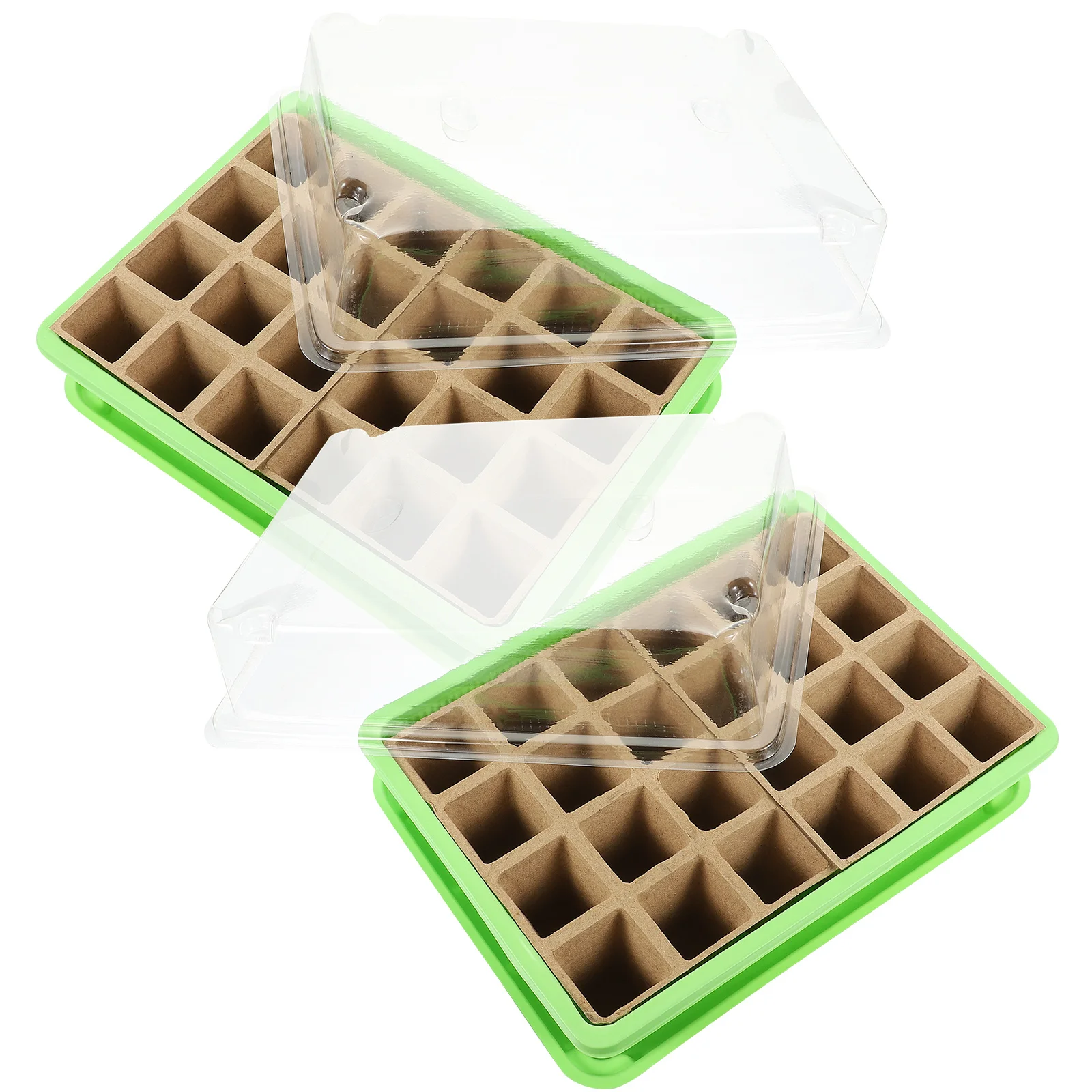 

2 set Plant Nursery Tray Kit Durable Germination Trays For Indoor Outdoor Garden Growing Starter Vegetable Flower Seedling Cups