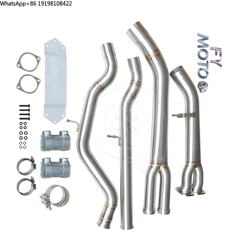 Exhaust Midpipe for S55 F80 F82 M3 M4 2014+ Two Pieces Design