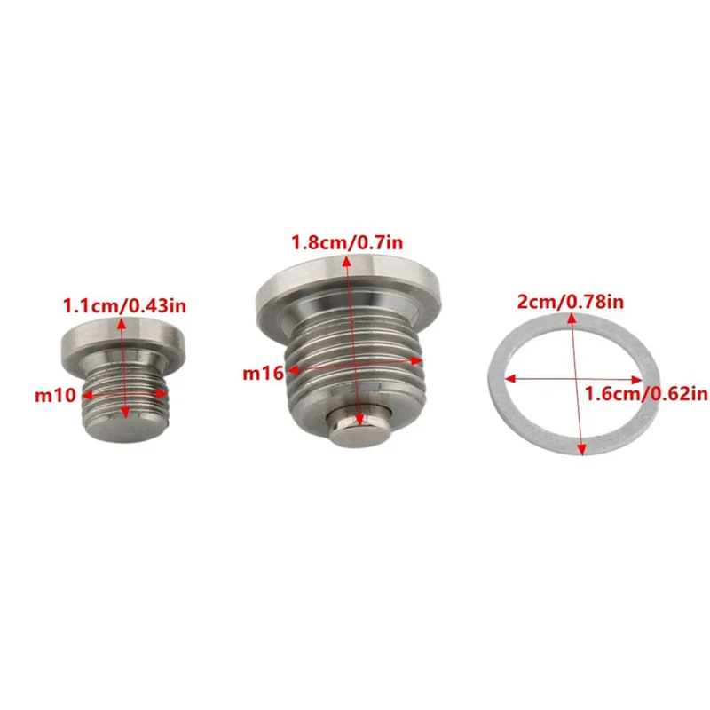 BB For BMW F750GS F850GS Engine Oil Drain Screw For BMW F750GS F850GS Oil Drain Washer Gaskets Stripped Pan Bolt