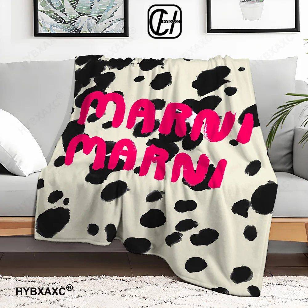 CRAFTED WITLOVE M-marni-i Blanket Aesthetic Art Flannel Blanket Portable Home Travel Camping Sofa Picnic Flannel Blanke