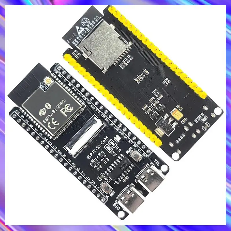 

A24U ESP32 S3 N16R8 Макетная плата ESP32 S3 2,4G Wi-Fi модуль 2 шт. для модуля камеры OV2640 8 МБ PSRAM 16 МБ FLASH Cam