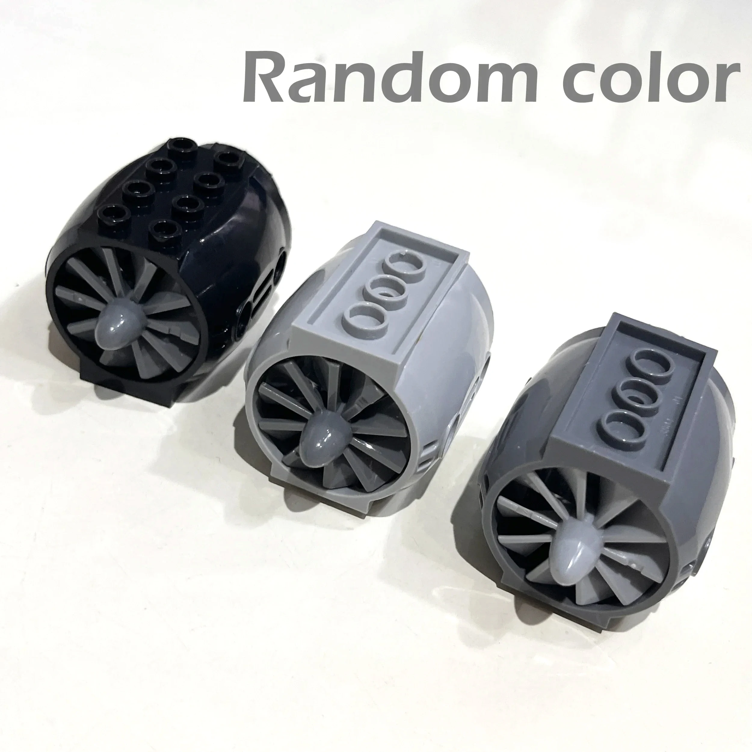 MOC Technische Onderdelen 4x5x3 Vliegtuigen Grote Motor met Propellerbladen Bouwstenen Accessoires compatibel met Legoeds 43121