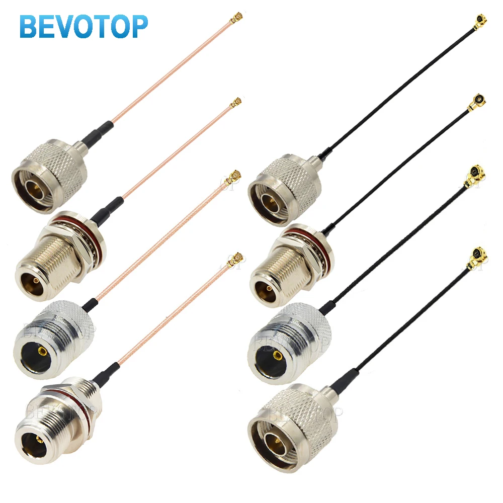1PCS N Male/Female to MHF-4/IPX-1Female Jack RF1.13/RG178 Coax Cable Extension Jumper Pigtail for WiFi Antenna 1st-K to N-K