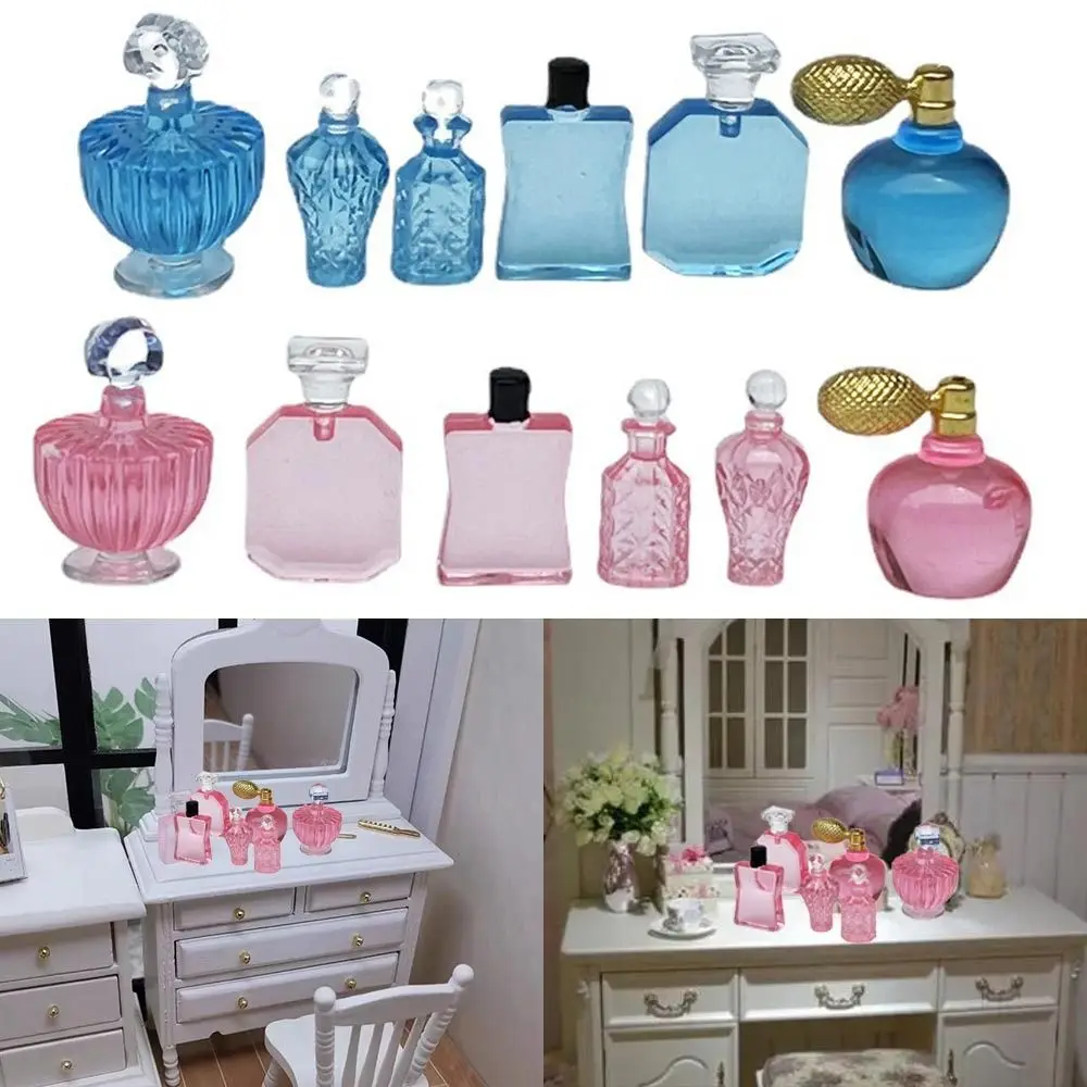 

Mini Toy Furniture Model Doll House Accessories 1:12 Dollhouse Perfume Bottle Miniature Perfume Bottle Kitchen Furniture