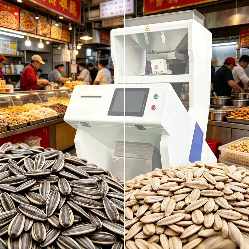 Color Sorter Machine Sorting Rice Coffee Bean Lentil Grain Custom Commercial Classifying Facility