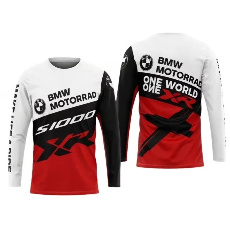 

2026 New BMW Classic Quick-Drying Long Sleeve T-Shirt Comfortable Casual High Quality Top Top BMW Sports Racing Moto Jersey