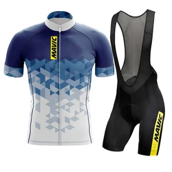2026 Mavic Men's Team Uniform Mountain Bike Riding Clothing Set Summer Breathable Riding Clothing Mtb Champion Cycling Clothing