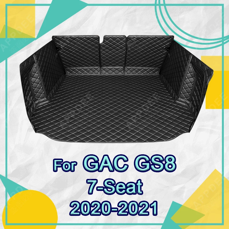 Auto Full Coverage Trunk Mat For GAC Trumpchi GS8 7-Seat 2020 2021 Car Boot Cover Pad Cargo Liner Interior Protector Accessories