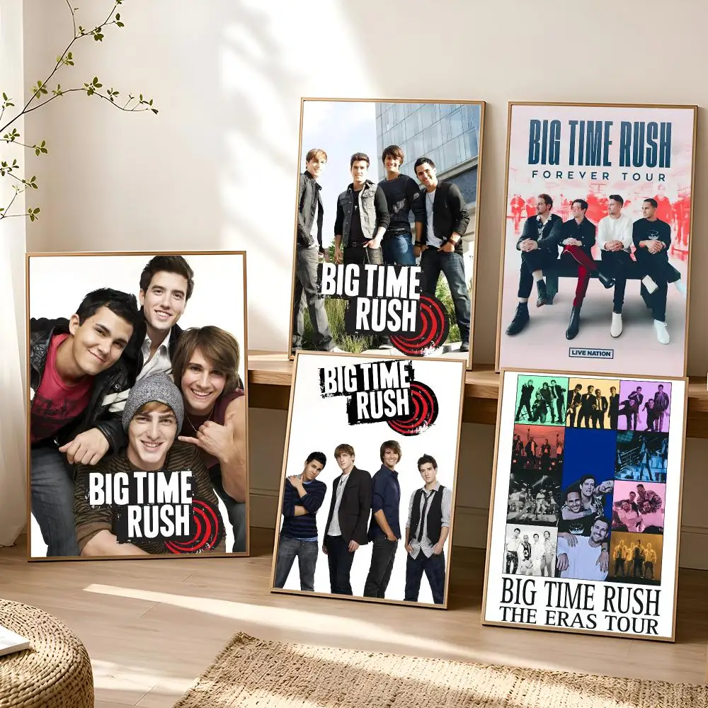 Big Time R-Rush Poster Stickers Painting Self-Adhesive Mural HD Wall Decals for Bedroom Living Room Home Decor Gift