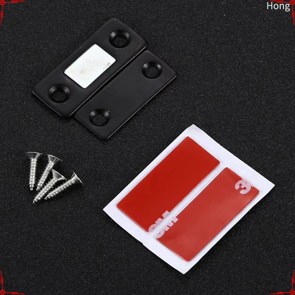 1 Set Hiding Door Catches Hole-Free Invisible Magnet Door Suction Magnetic Cabinet Closer Powerful Ultra-Thin Magnets Door Catch