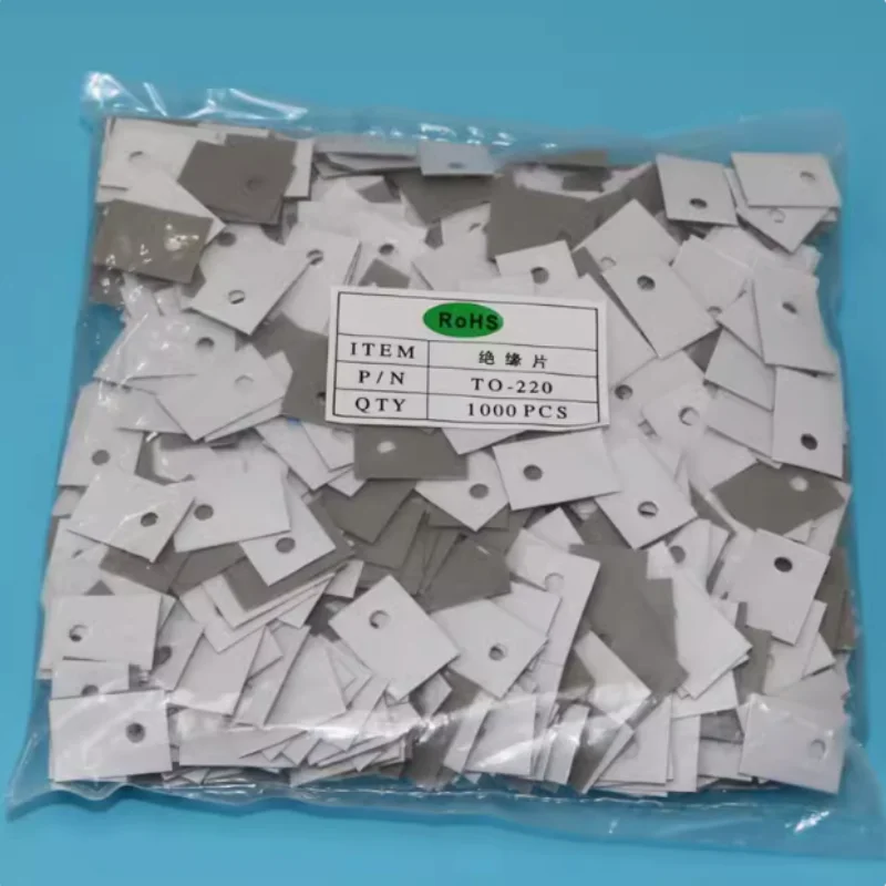 1000pcs TO-220 compresse isolanti circle M3 transistor pad boccola TO-220 rondella isolante in plastica