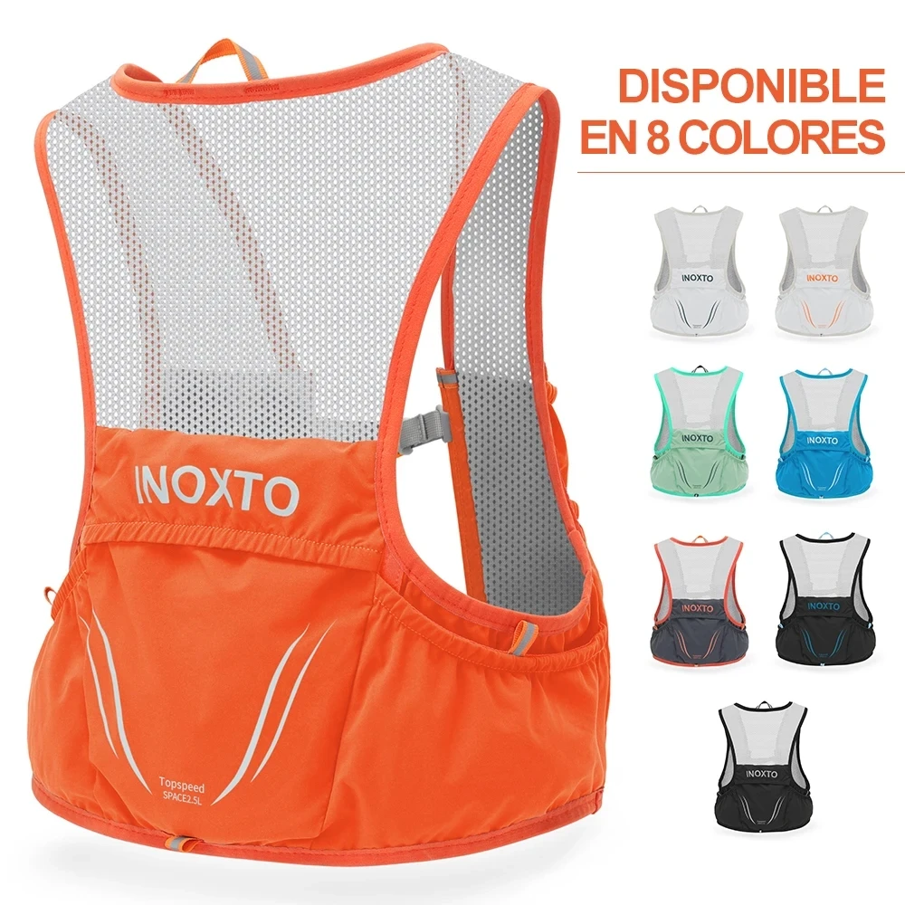 INOXTO Lightweight Running Backpack Moisturizing Hydration Vest Suitable for Bicycle Marathon Hiking Ultra-light Portable 2.5L