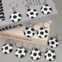 12Pcs Football Silicone Keychains Backpack Pendant for Kids Soccer Theme Birthday Party Favors Wedding Pinata Filler Goodie Bag