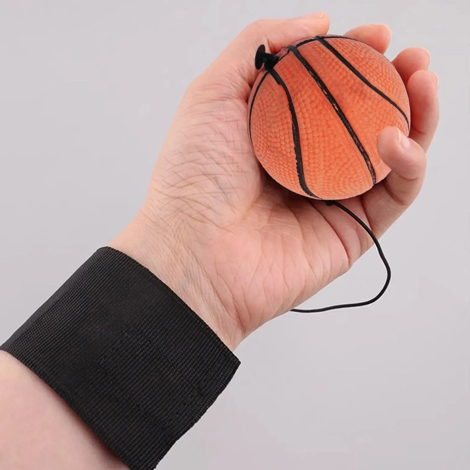 New Wrist Elastic Ball Rubber Hand Ball Game Exercises Bouncing Elastic Sport On Nylon String Children Kids Outdoor Toy Ball