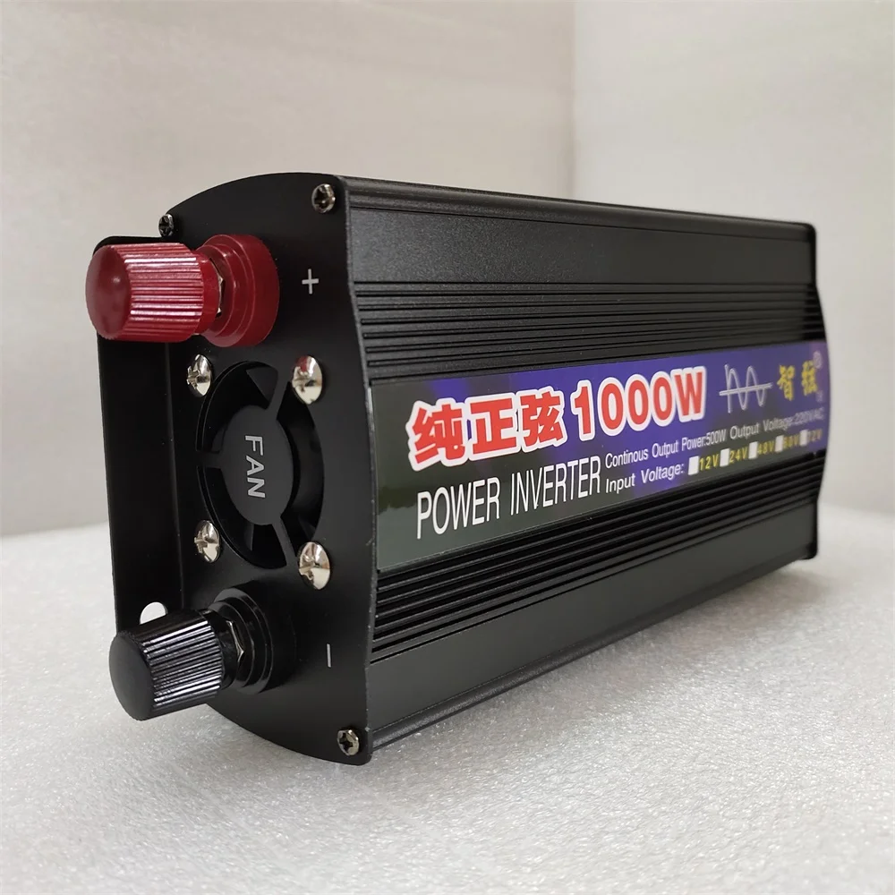 1000W 2000W 3000W Inverter DC 12V 24V 48V to AC 110V 120V USA Socket Pure Sine Wave Home Power Battery Converter and Inverters