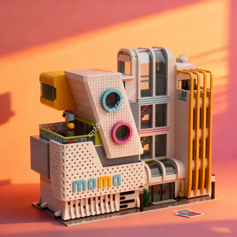 

7859pcs MOC MoMA Museum Modern Art Modulared Model Building Blocks Construction Creative Brick Christmas Gift Kids Toys Birthday