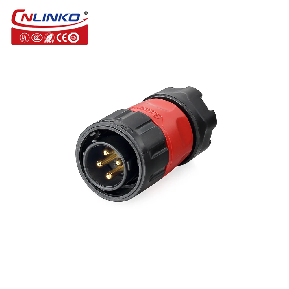 CNLINKO M20 2/3/4/7/9 Pin Industriële Connector PBT Plastic Paneelmontage 12V 5A-20A Waterdichte IP68 Elektrische Connector YM20
