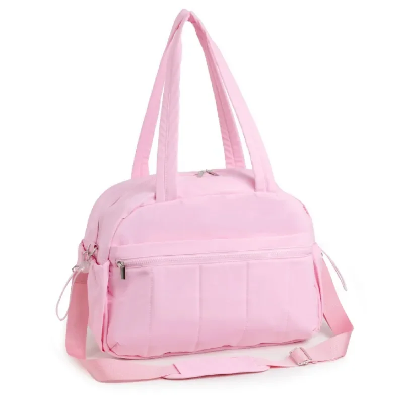 حقائب سفر نسائية من القماش الخشن حقيبة رياضية ذات سعة كبيرة مع جيب مبلل يحمل على حقيبة يد عطلة نهاية الأسبوع مقاومة للماء حقائب أدوات الزينة 2025 جديد