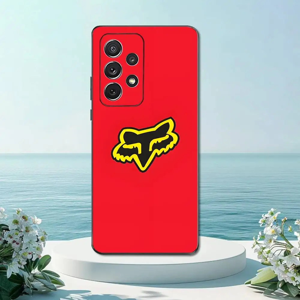 Custodia per telefono Art R-Racing F-Fox-ES cool per Samsung S22, S21, S20, S10, S9, S25, S24, S23, Ultra, FE, Plus, Lite, Cover morbida in silicone nero