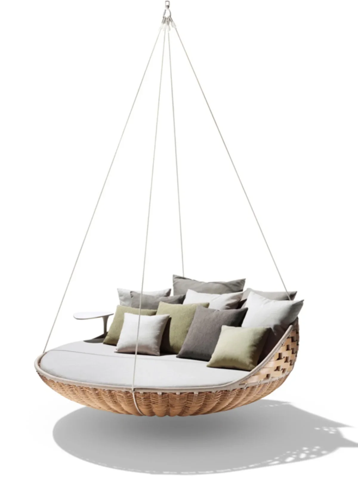 Imagem -05 - Outdoor Rattan Tecelagem Pendurado Swing Chair Pendurado Cama