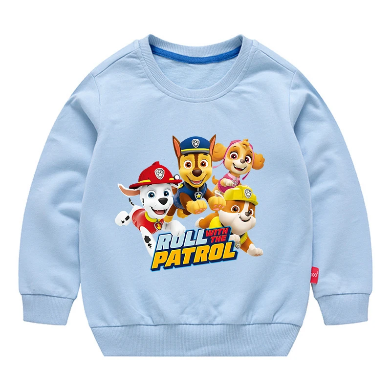 Paw Patrol Kids Spring Cotton Sweatshirt Boys Anime Cartoon Hoodies Girls Autumn Outerwear Top 3-10Y Children Boy/Girl Clothes