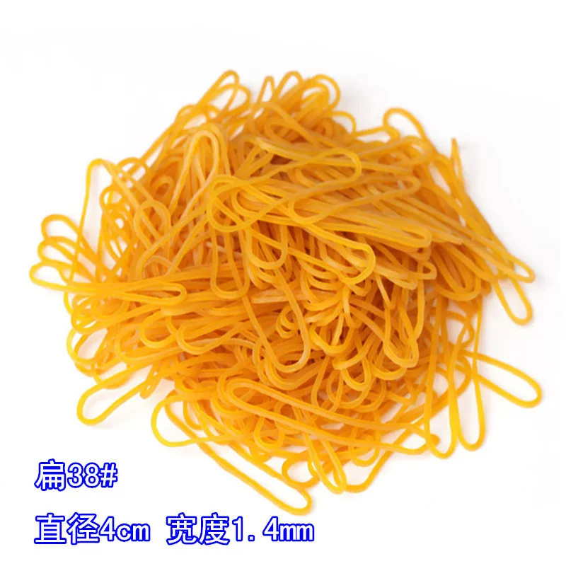 Rubber band yellow rubber band cowhide band hair accessories 100g bagged office supplies wholesale