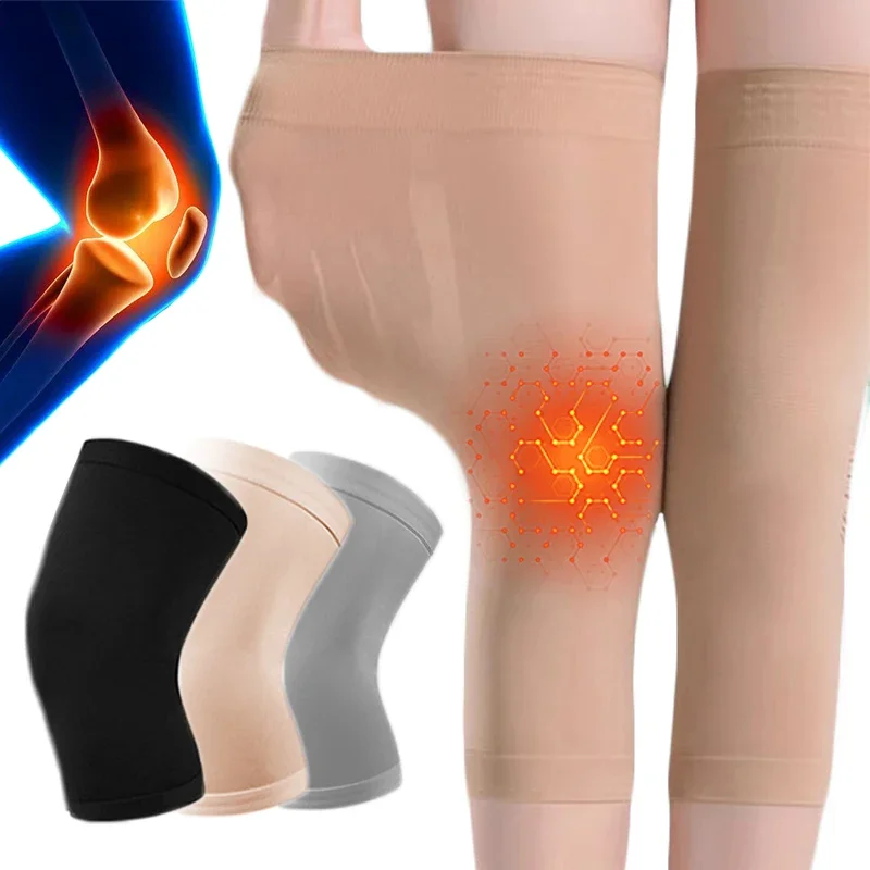 Cotton Knee Pads Elastic Leg Cover Protecter Sport Compression Knee Support Sleeve Summer Air-conditioned Room Warmer Long Socks