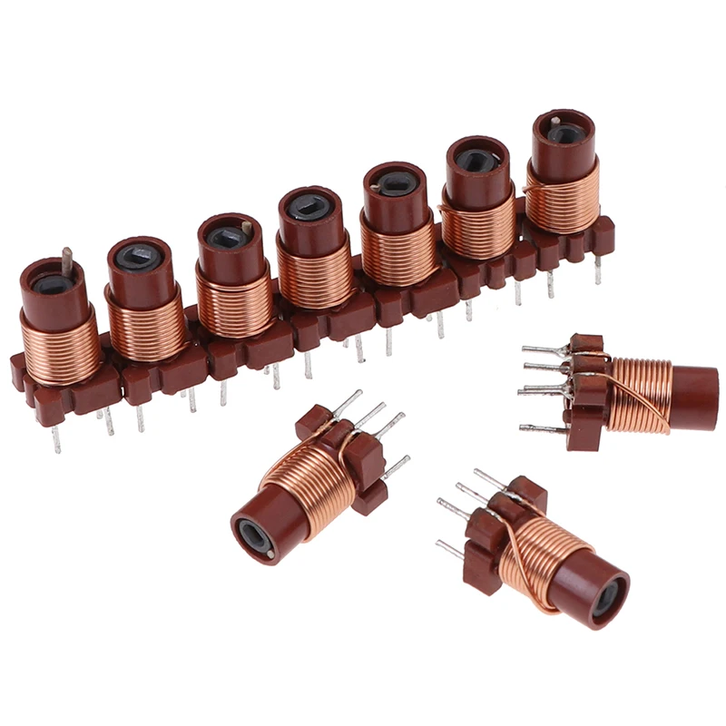 10pcs Hot Sale Adjustable High-Frequency Ferrite Core Inductor Coil 12T 0.6uh-1.7uh