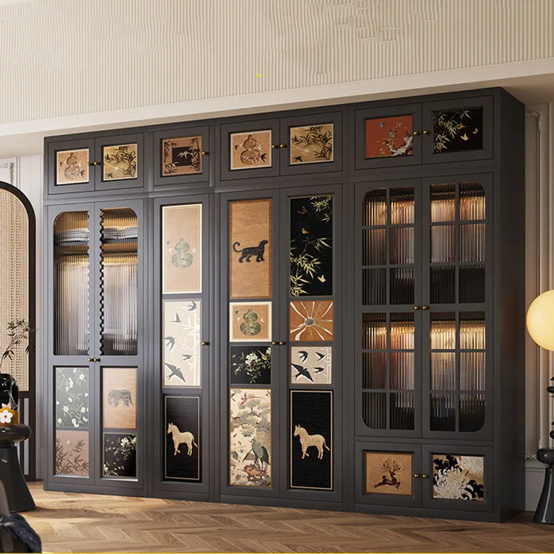 

Save Space Vintage Closet Partitions Cupboard Clothes Simple Professional Wardrobe Luxury Guarda Roupa Lounge Suite Furniture