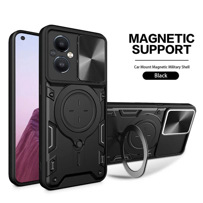 

Slide Len Case Cover For Infinix Note 12 Tecno Camon20 Hot 30 Pro 30i Pova5funda Coque Armor Ring Magnetic Bracket Phone Bumper