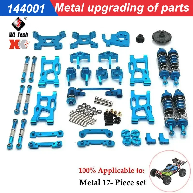 Wltoys 144010 144001 144002 124016 124017 124018 124019 Metalen Upgrade Voor-En Achterdifferentiëlen Voor Rccar-Onderdelen Auto-Accessori